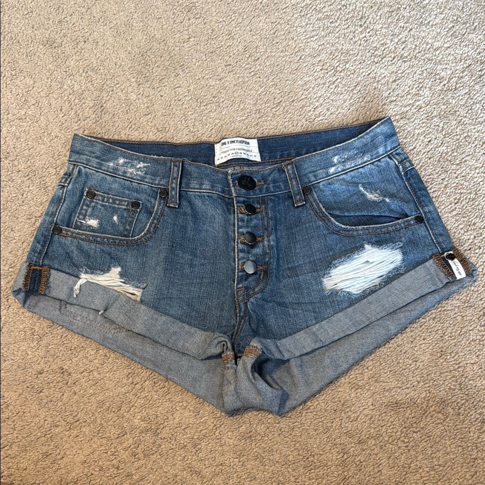 One x One Teaspoon Bandits denim shorts